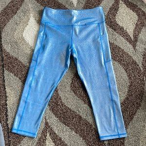 ZYIA Blue Mermaid Pocket Light n Tight Hi-Rise Capri 20"